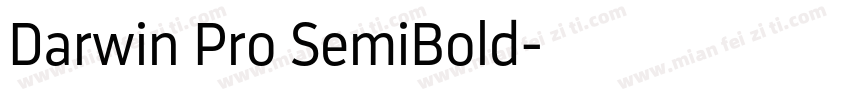 Darwin Pro SemiBold字体转换